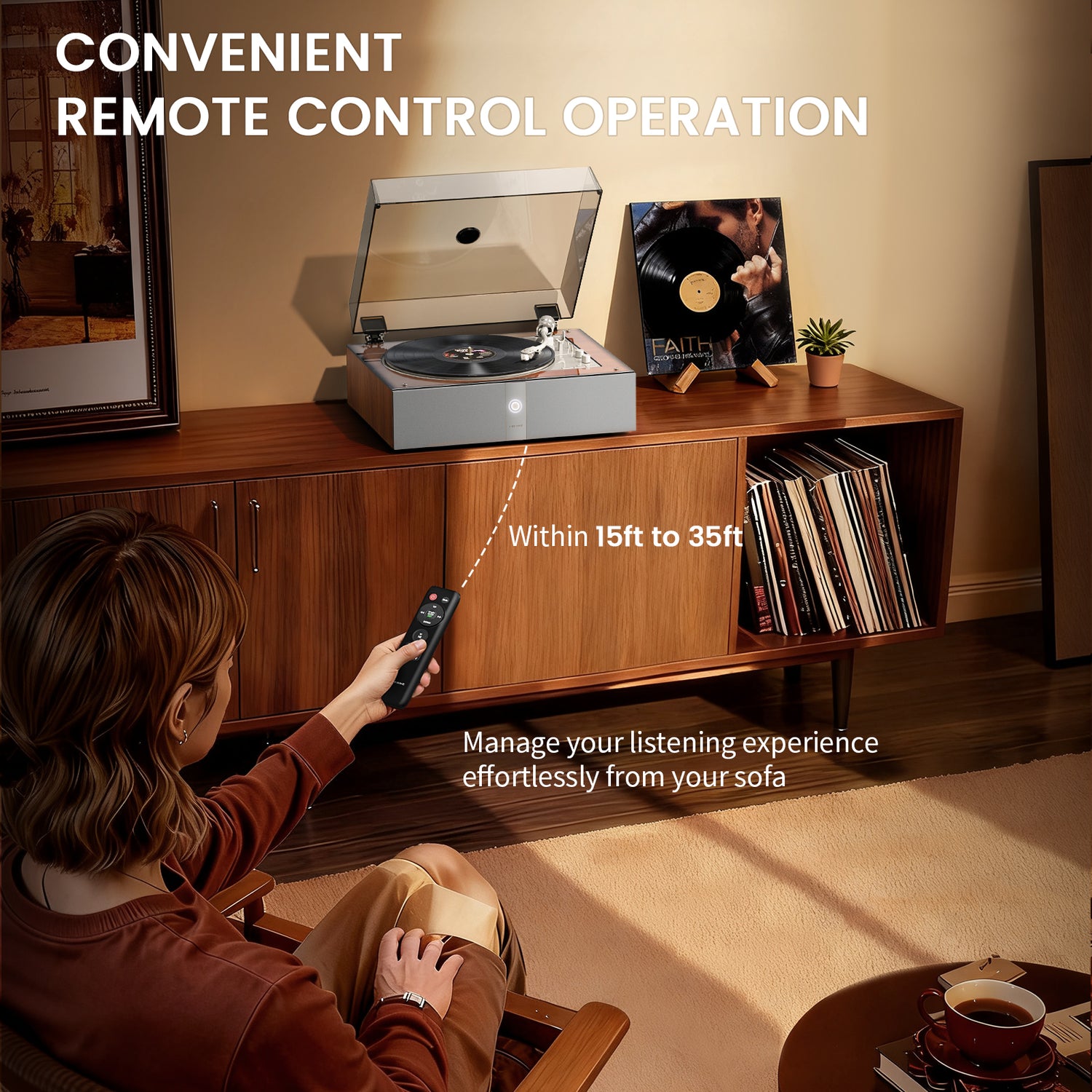 Automatic All-in-One Record Player