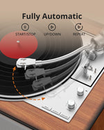 1byone AT02 automatic vinyl record player with built-in speaker - view 3