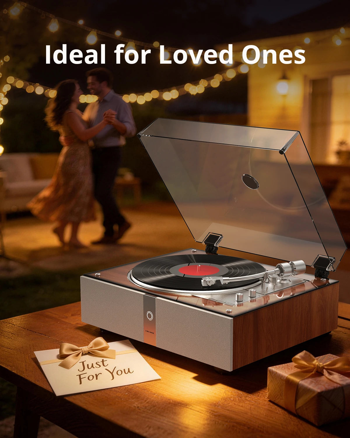 1byone AT02 automatic vinyl record player with built-in speaker - view 6