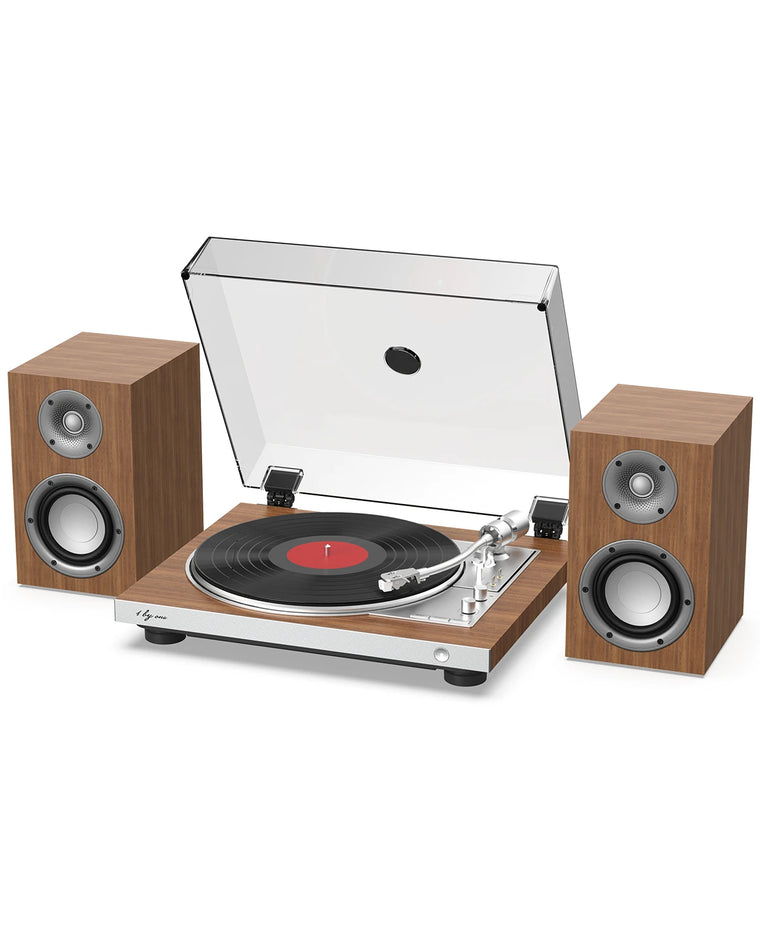 AT03 Automatic Vinyl Record Player with Speakers
